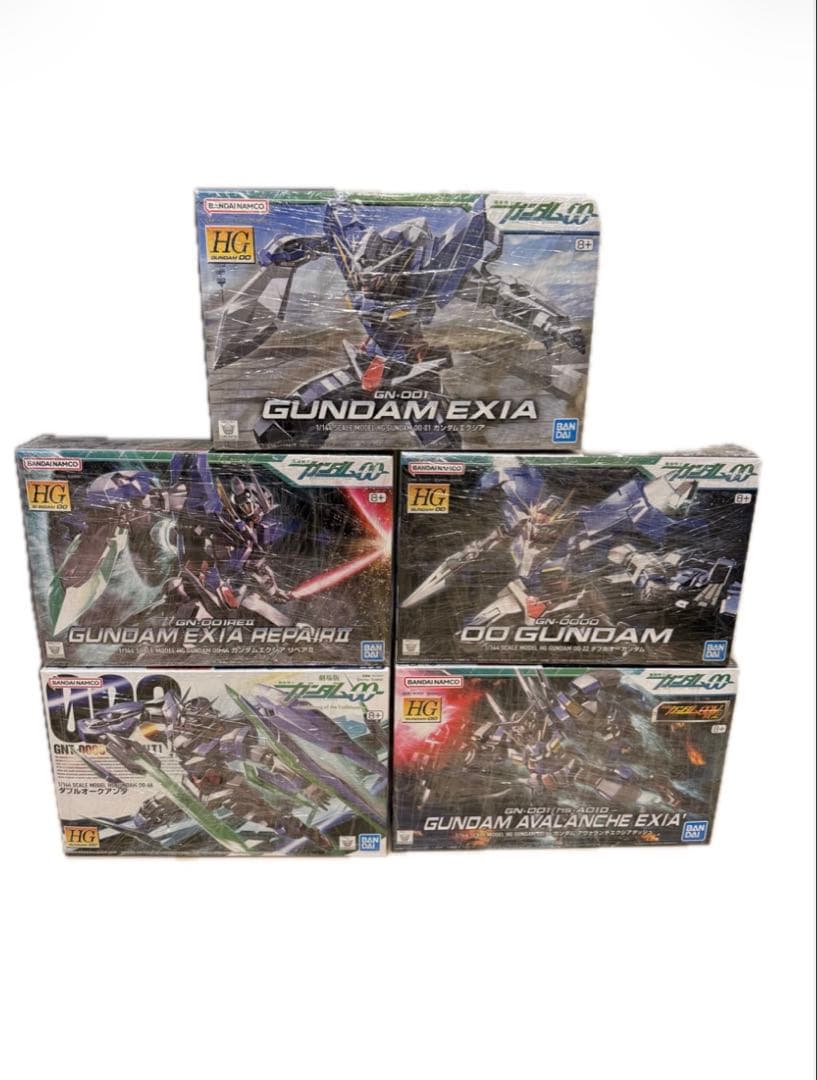 HG ガンプラ5機セットエクシアダブルオー　アヴァランチ　オークアンタリペアⅡ