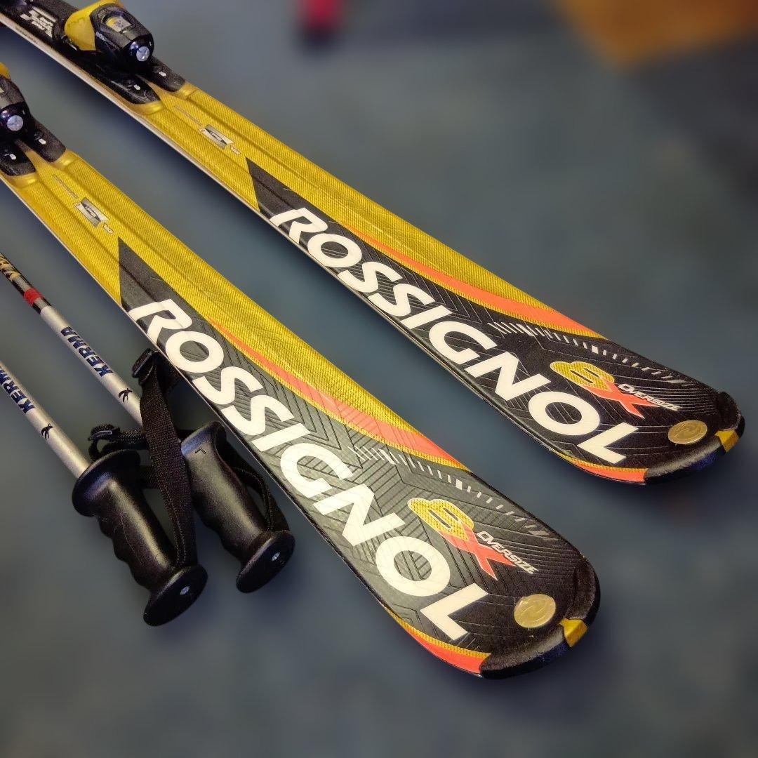 メンテナス済167cm ROSSIGNOL スキー…ストック