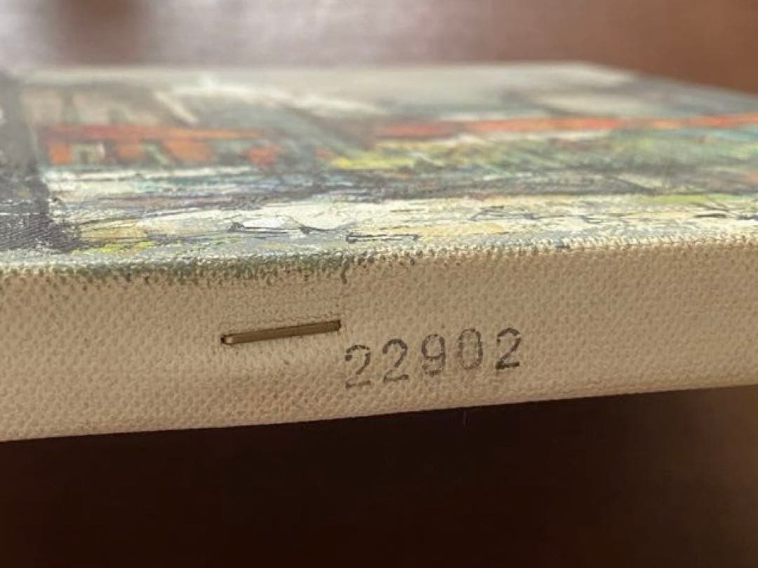 【真作】アルドー ALDO 油彩 3号 横 街角風景 #22902