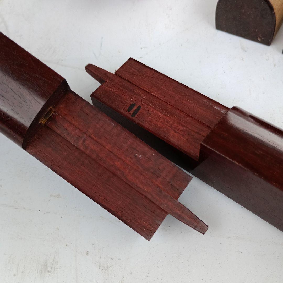 3152)三味線　子持綾杉胴　棹２５ｍｍ／２本溝金ホゾ