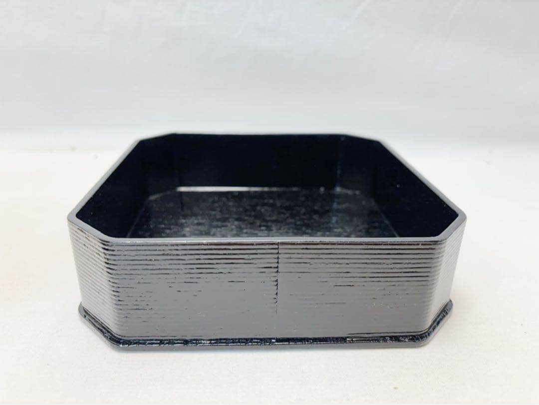 ほぼ未使用 懐石道具 木製柿合塗 5段縁高重 茶懐石 利休好写 お正月 紙箱