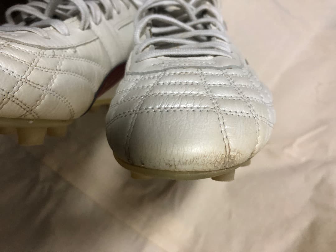 PUMA パラメヒコ ライト 白✕赤色 ◆ 固定式スパイク 25.5cm 日本製