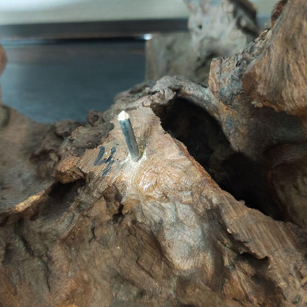 福禄寿 木彫り 天然木 台座付