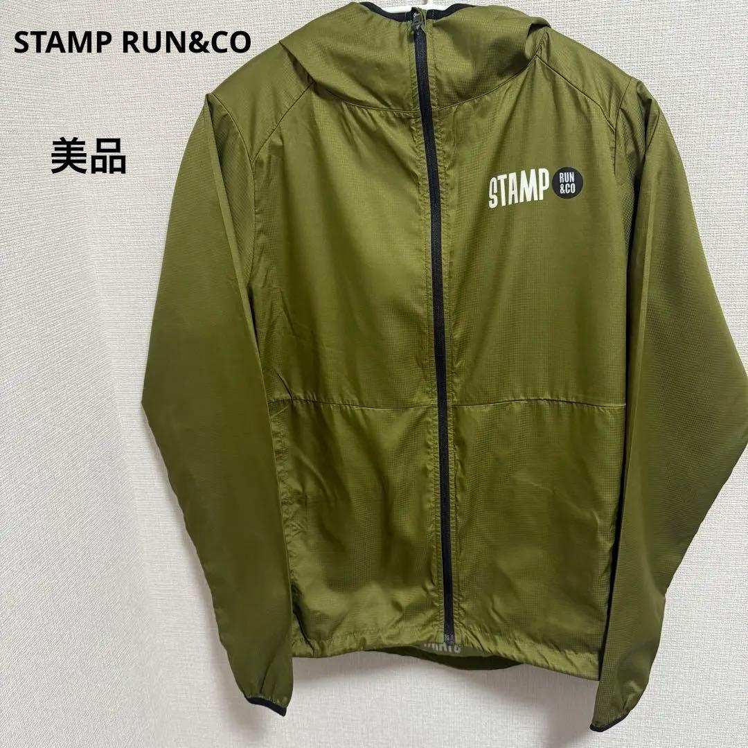 STAMP RUN&CO オリーブウィンドブレーカー　美品