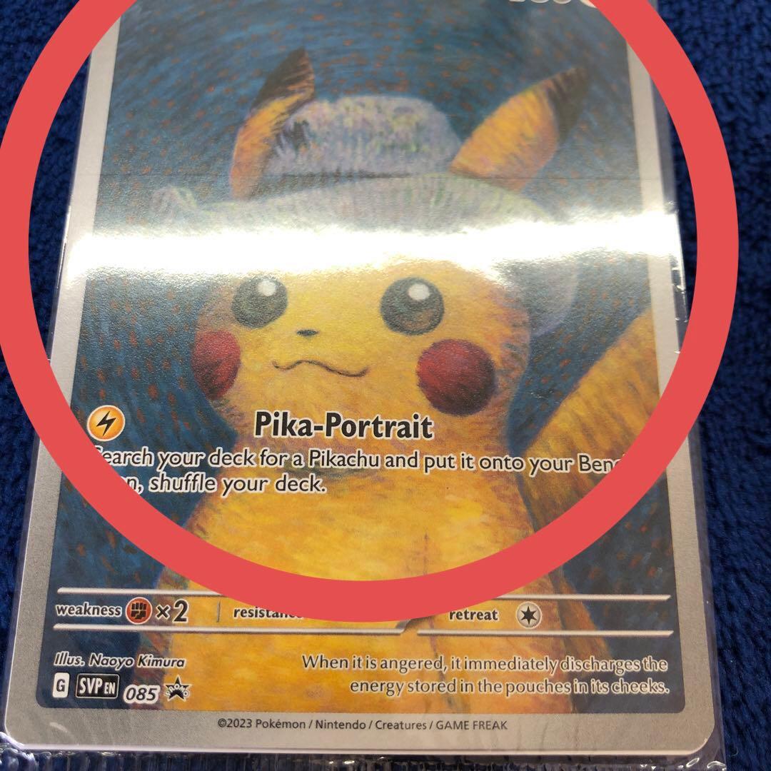 Pikachu with Gray Fish Hat ゴッホピカチュウ 未開封