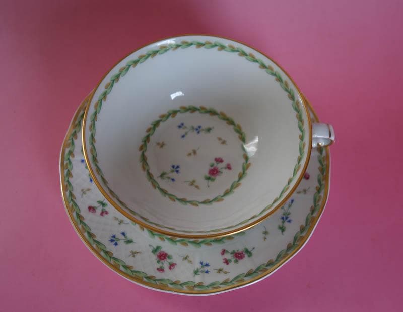 ベルナルド アルトワ　グリーン モーニング　カップ＆ソーサー　リモージュ2466