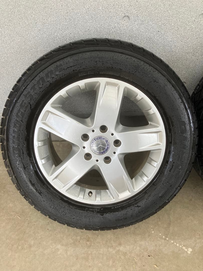 ベンツGクラス純正　シルバー 5スポーク ホイール ブリヂストンタイヤセット