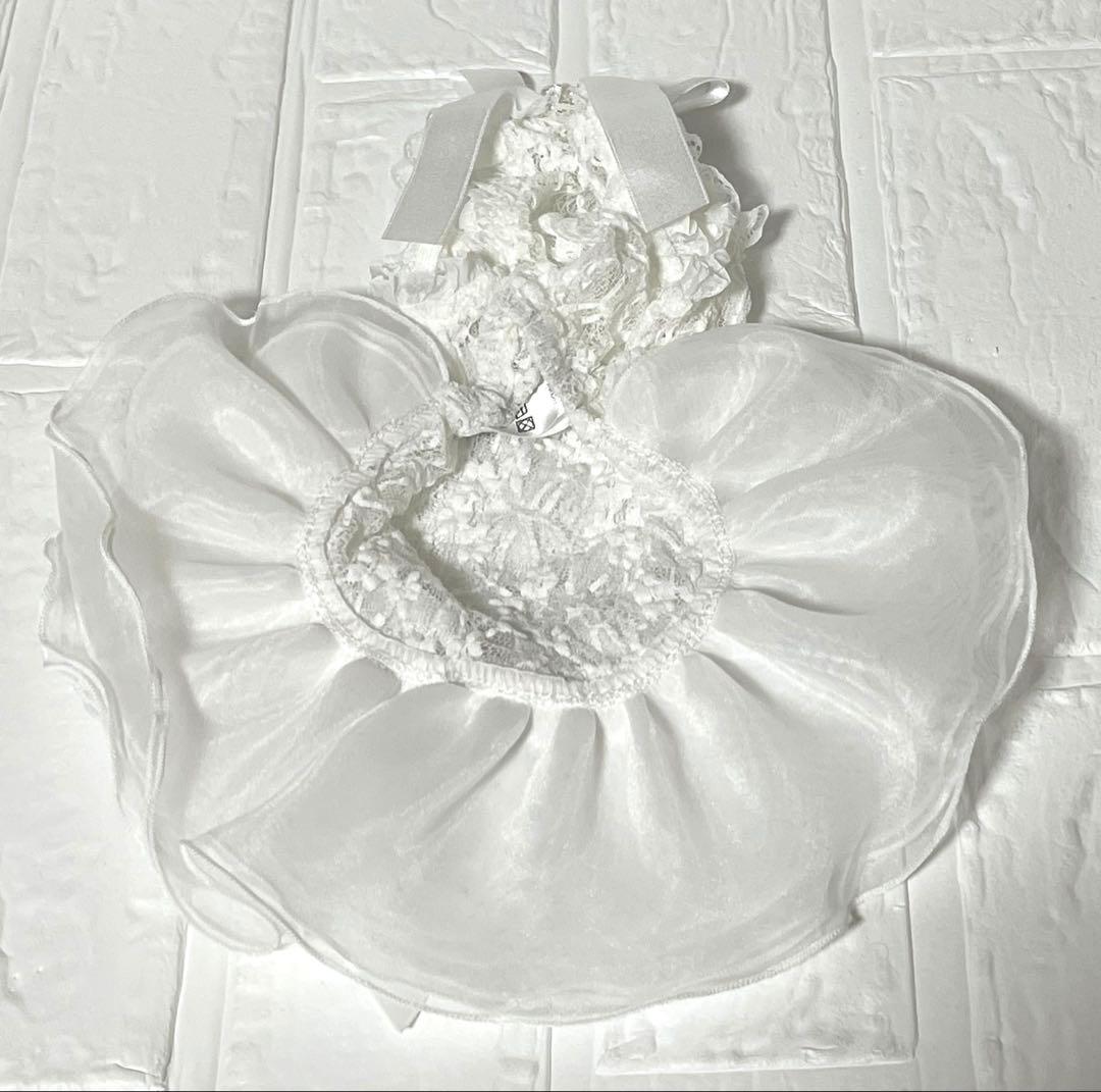 【新品】luxebirdieリュクスバーディSSチュールドレスビジューリボン