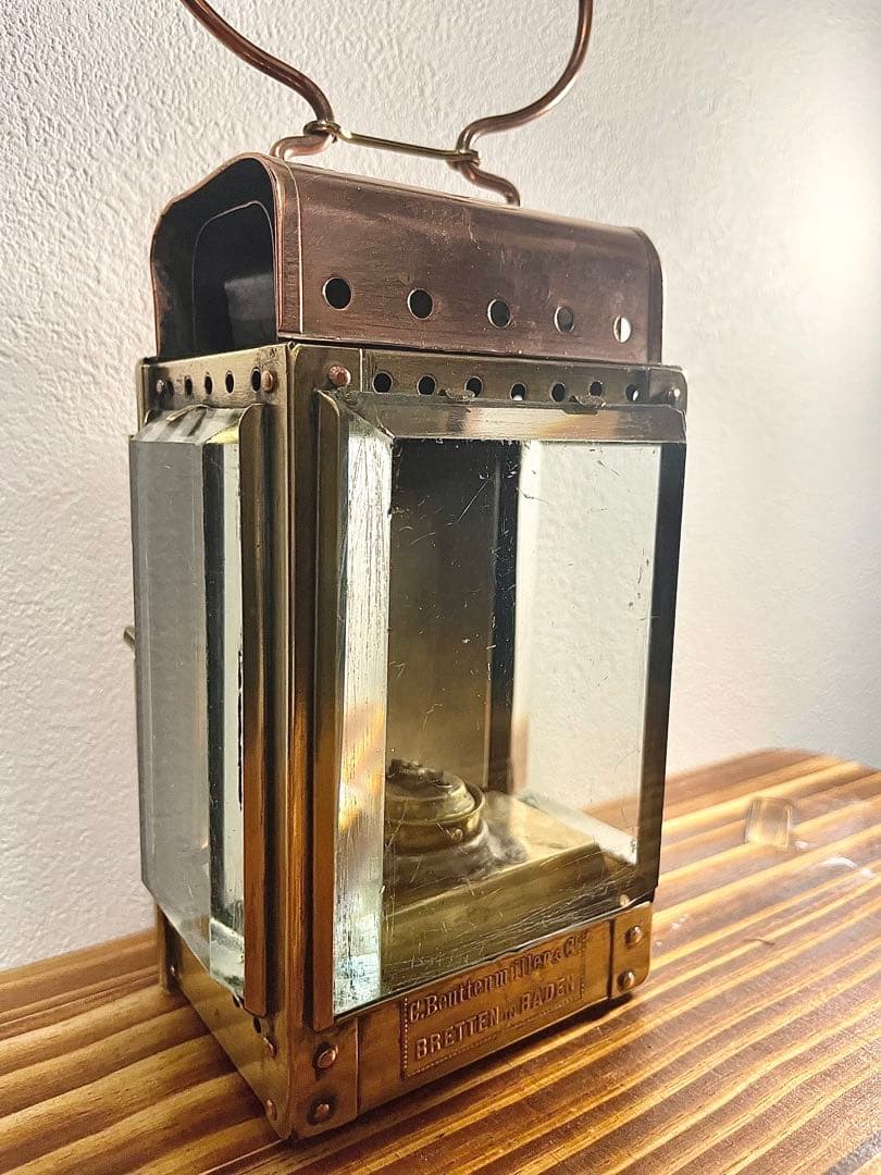 【極希少】C. Beuttenmüller&Coビンテージランタン3面プリズム