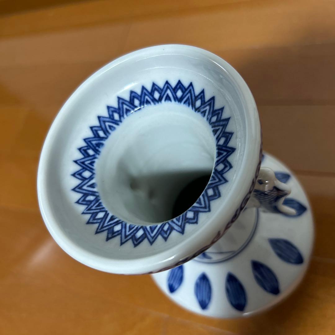 染付高砂の花瓶