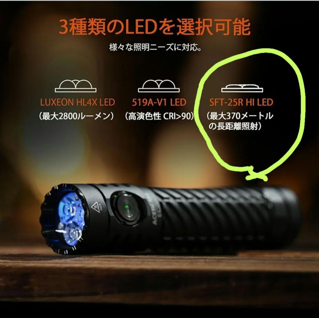 ACEBEAM EC20 ti チタン SFT-25R 6500K 限定品 新品
