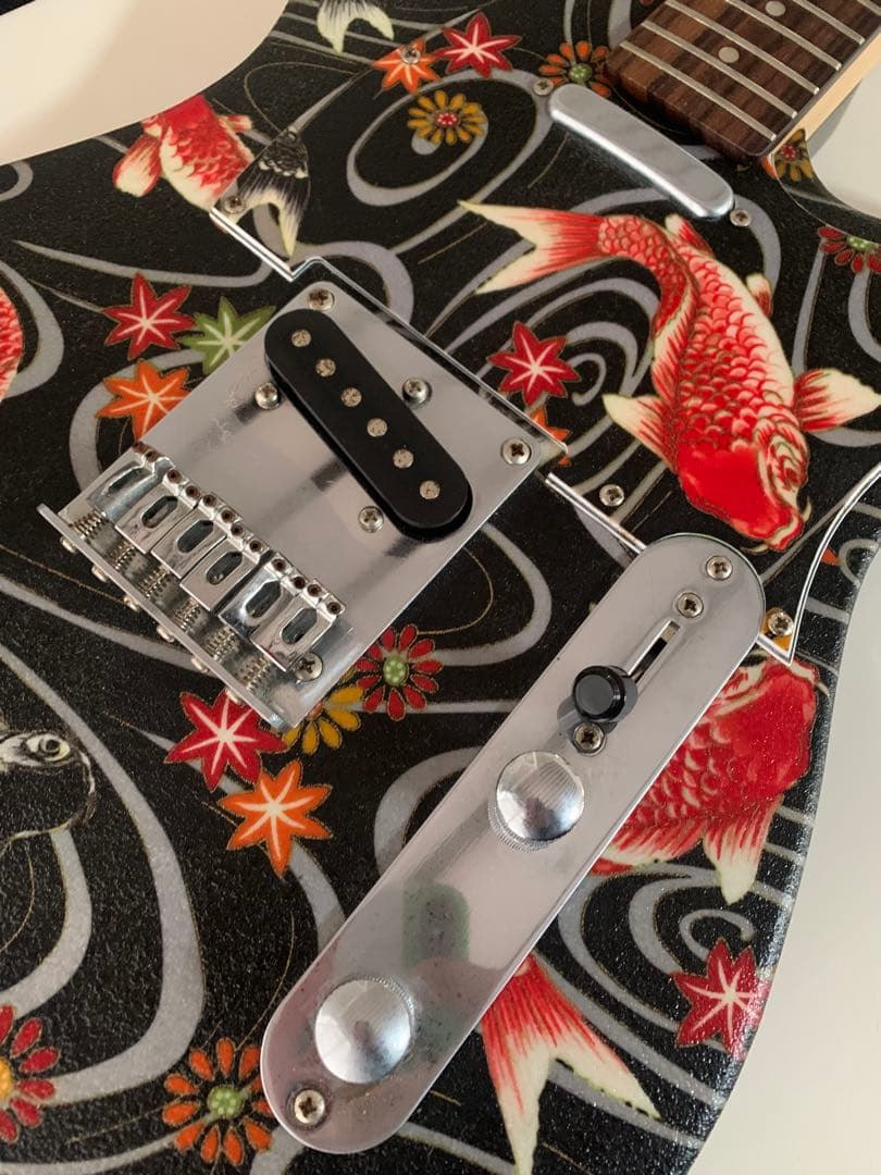 希少テレキャスター和風鯉新品弦付き24時間セール。