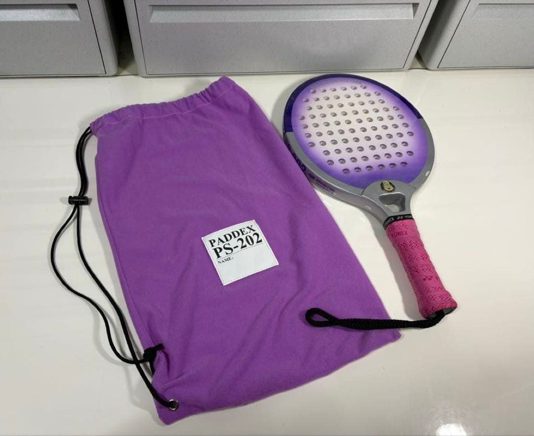 パドルテニス❤︎ラケット❤︎PADDEX❤︎PS-202❤︎協会公認品❤︎紫❤︎収納ケース付