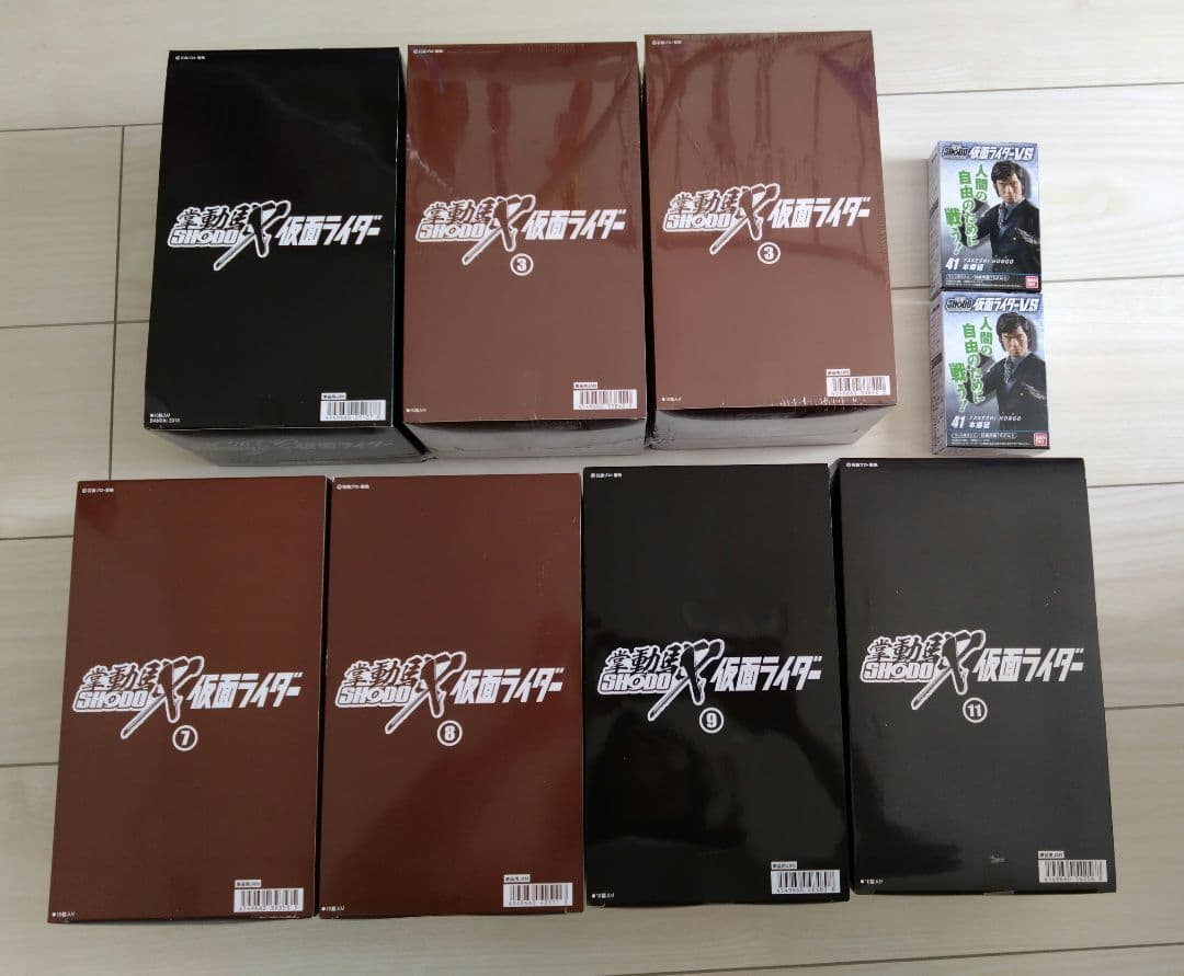 掌動-X 仮面ライダー 1、3×2、7、8、9、11 BOX　 まとめ売り