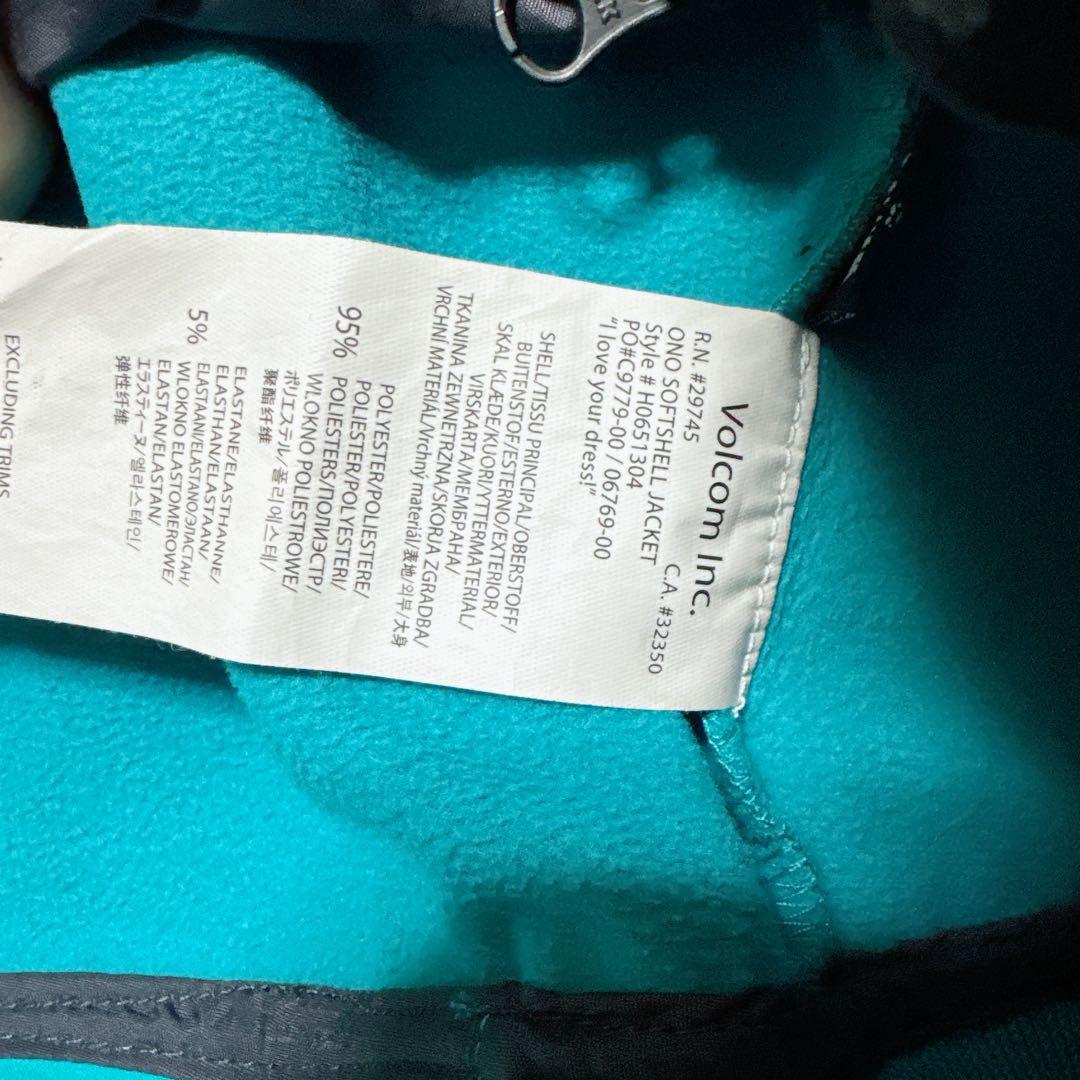 VOLCOM ボルコム【L】ターコイズ スノーボードウェア レディース 裏起毛