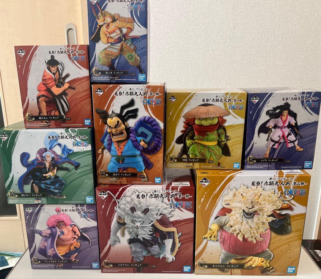 一番くじ　ワンピース 見参！赤鞘九人男　フィギュア9体セット