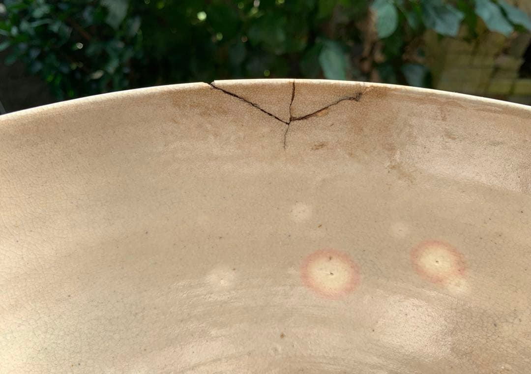 希少　平安松雨　治村松雨　造　色絵金彩松樹詩文入　大鉢　在銘