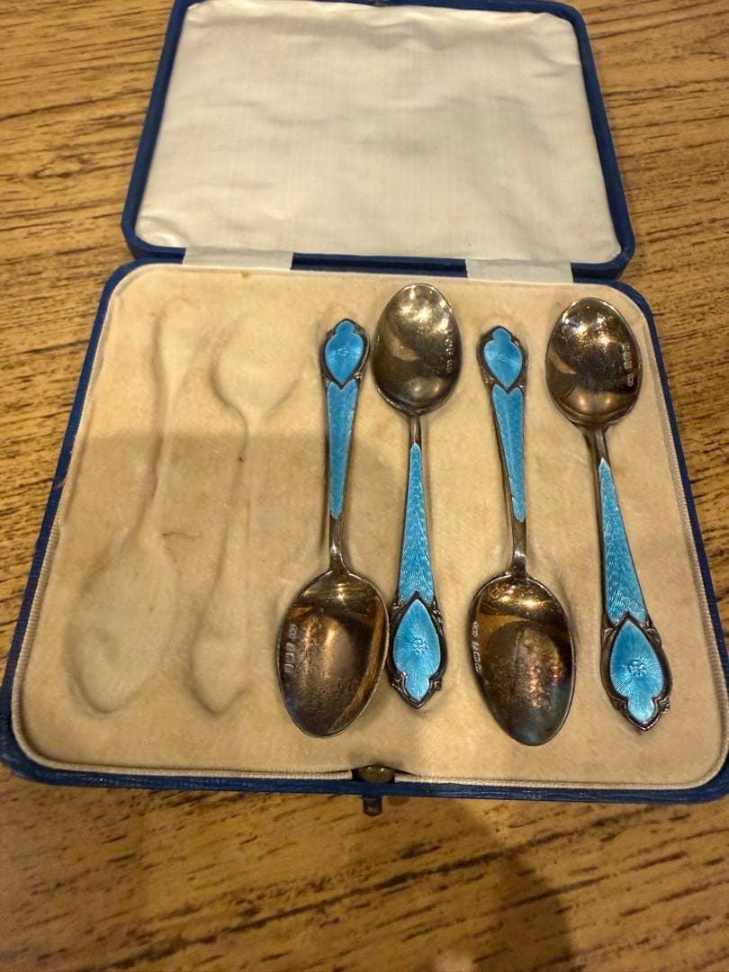 アンティーク　シルバー　ティースプーン　英国