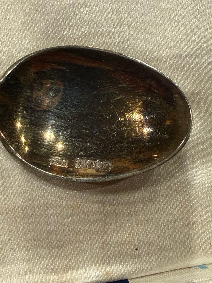 アンティーク　シルバー　ティースプーン　英国