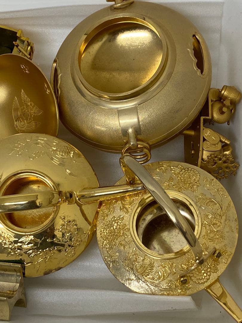 3-3287 24KGP金盃、錫製、他金属品等まとめ