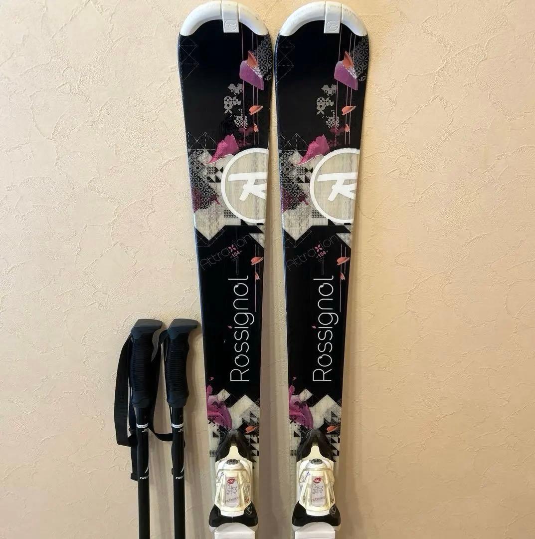 ◾️カービングスキーセット　板154㎝ ブーツ25.5㎝　女性用　レディース用