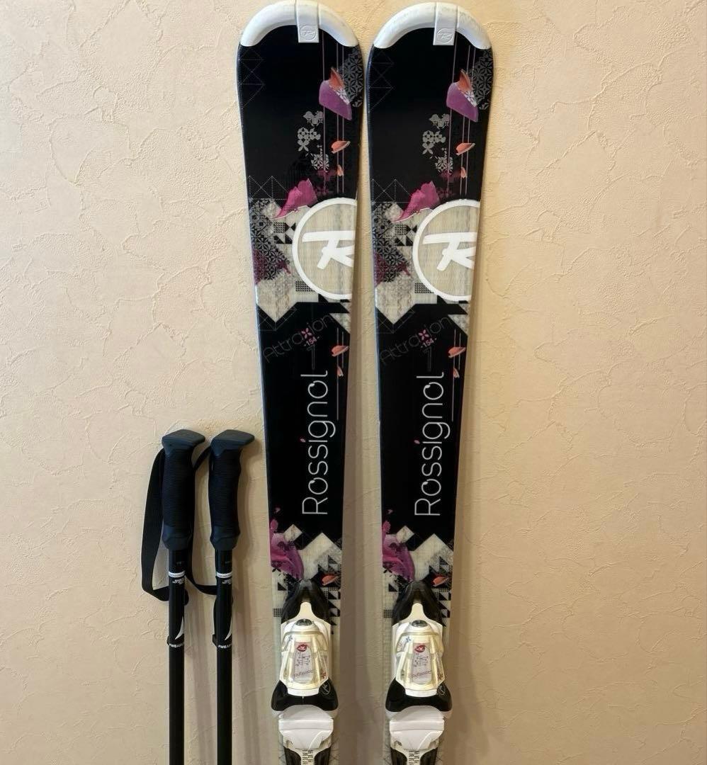 ◾️カービングスキーセット　板154㎝ ブーツ25.5㎝　女性用　レディース用