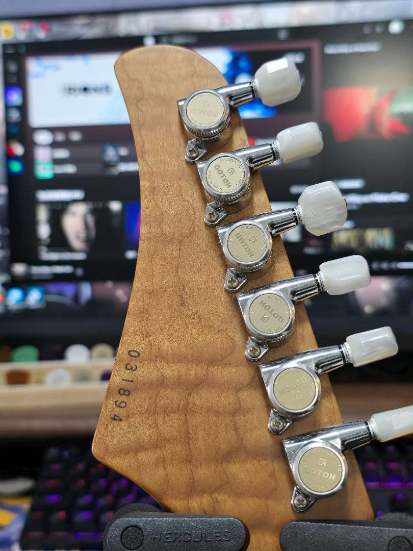 ギター T's Guitars DST24 Solid Ash Trans White