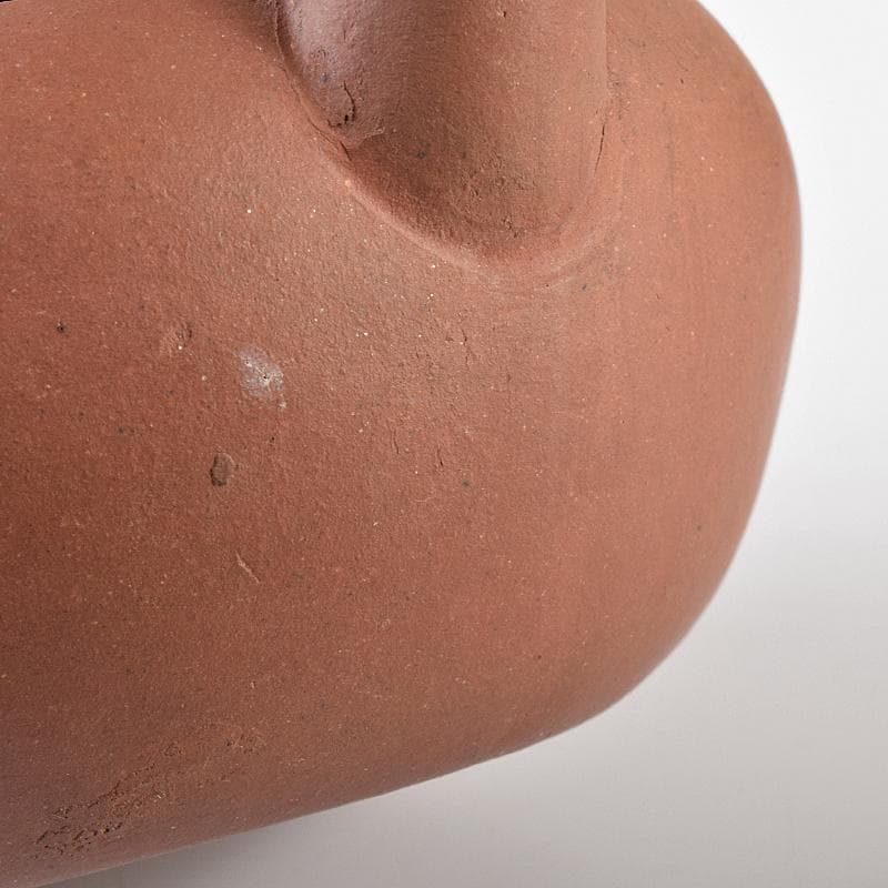 中国　花間伴咏月下侶吟　紫砂　朱泥　急須　茶壷　M　R7654