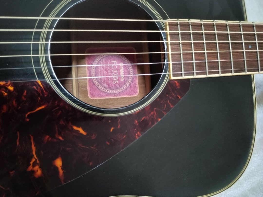 YAMAHA FG-720S BL TOP単板 ケースオマケ多数付き 難あり