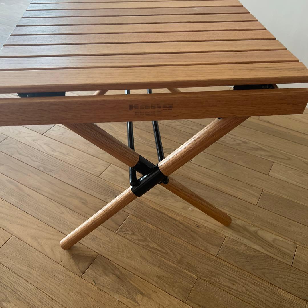 ハングアウト　折りたたみ木製アウトドアテーブル