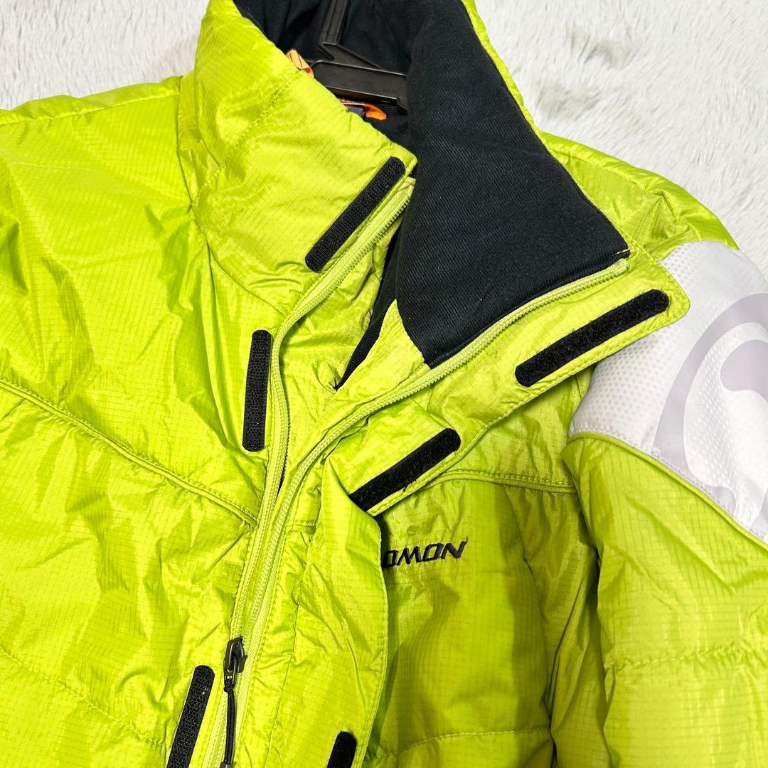 00s salomon shell puffer jacket ライムグリーン