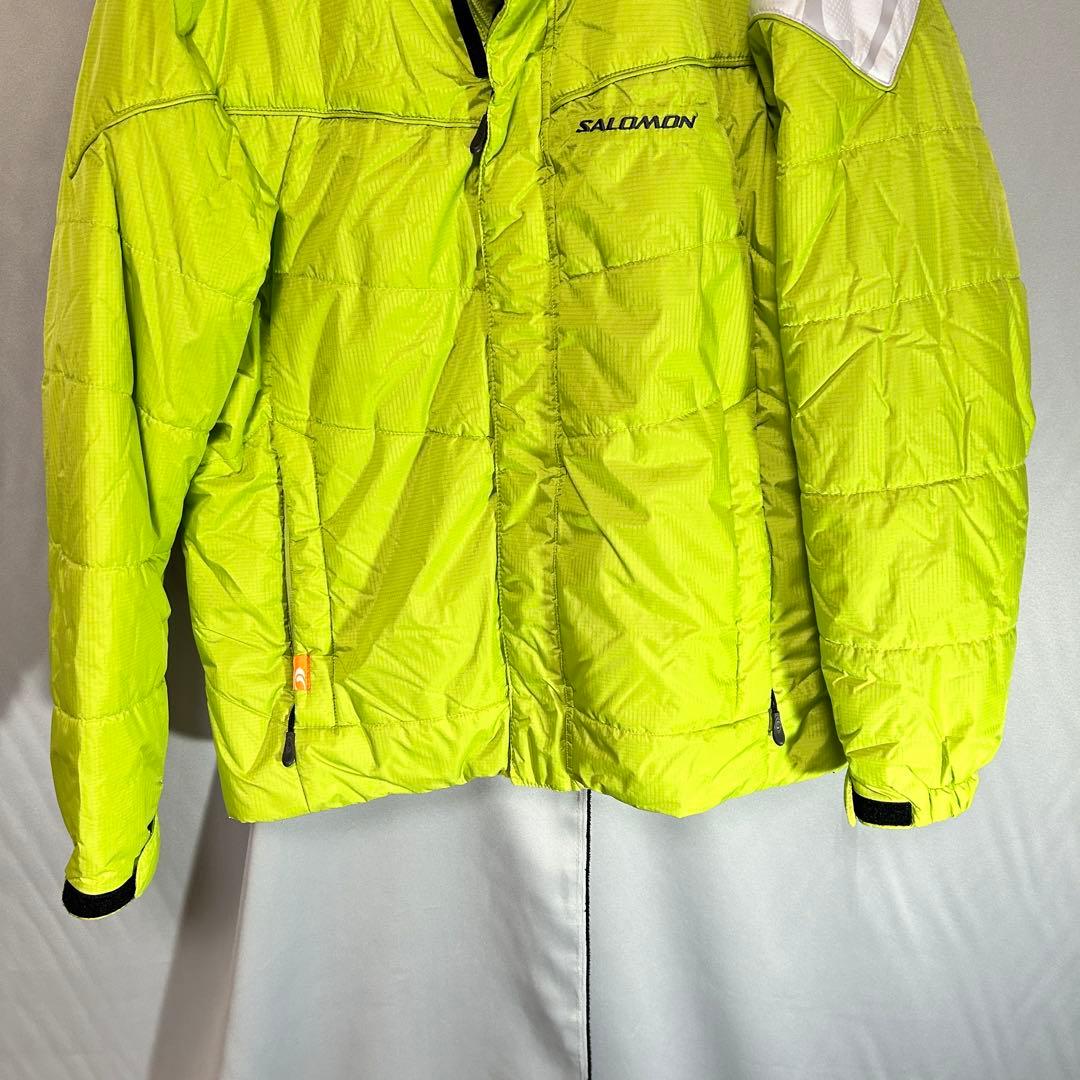 00s salomon shell puffer jacket ライムグリーン