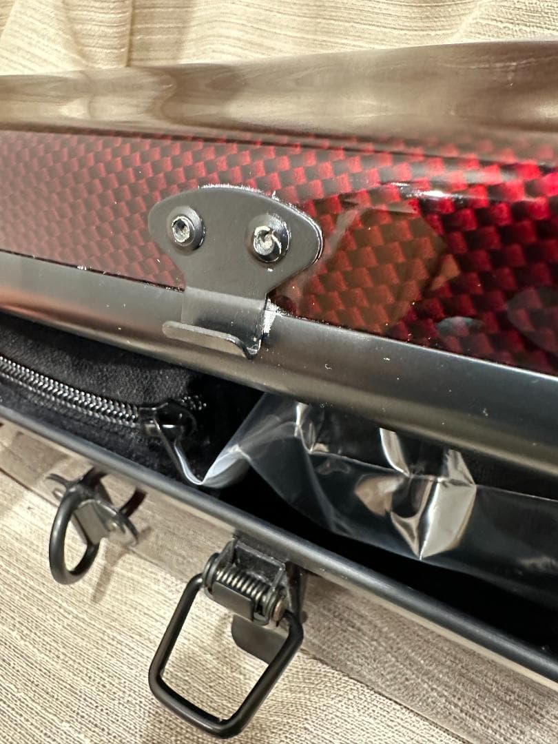 【カーボンマック】バイオリンケース CFV-2 スリム ワインレッド 中古