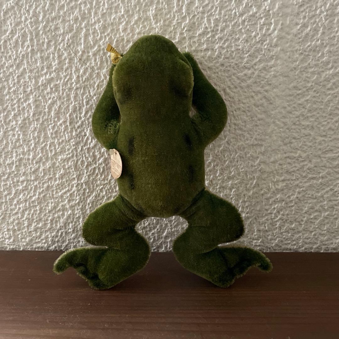 アンティークカエル ぬいぐるみ ヴィンテージ シュタイフ 蛙 Steiff