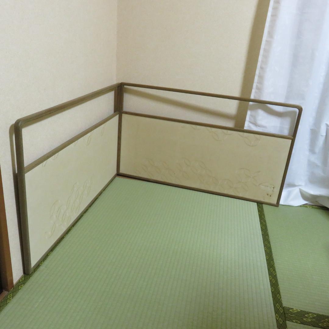 風炉先屏風 屏風 茶道具 茶の湯 両面 シミ 小傷あり
