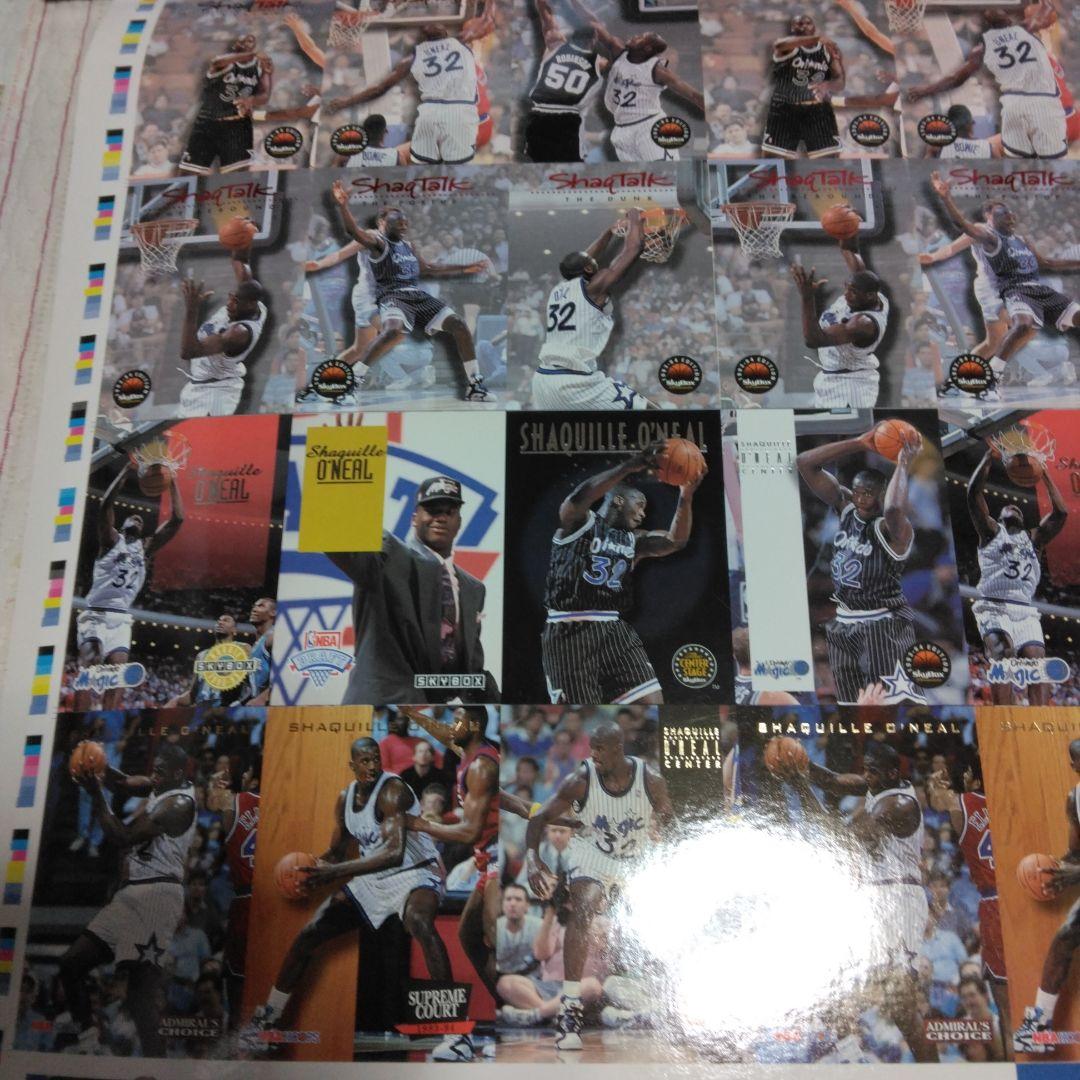 NBAレアカード　シャキールオニール　加工前の超レアカードシート　オマケ付き
