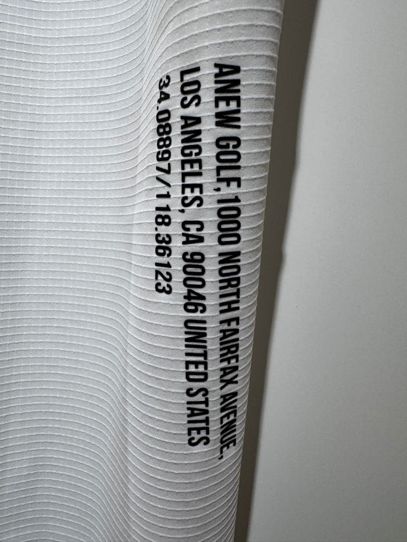 希少モデル! 新品未使用品 ANEW GOLF メンズ半袖モックネック ホワイト