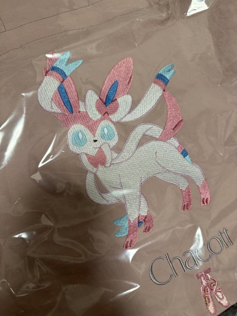 チャコットポケモン コラボレーション ニンフィア ロイヤルピンク トートバッグ