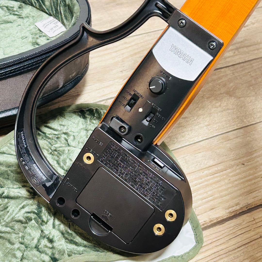 美品 YAMAHA SV-100 サイレントバイオリン 純正ケース 新品弓