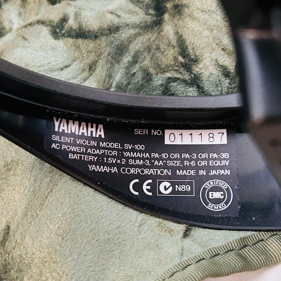 美品 YAMAHA SV-100 サイレントバイオリン 純正ケース 新品弓