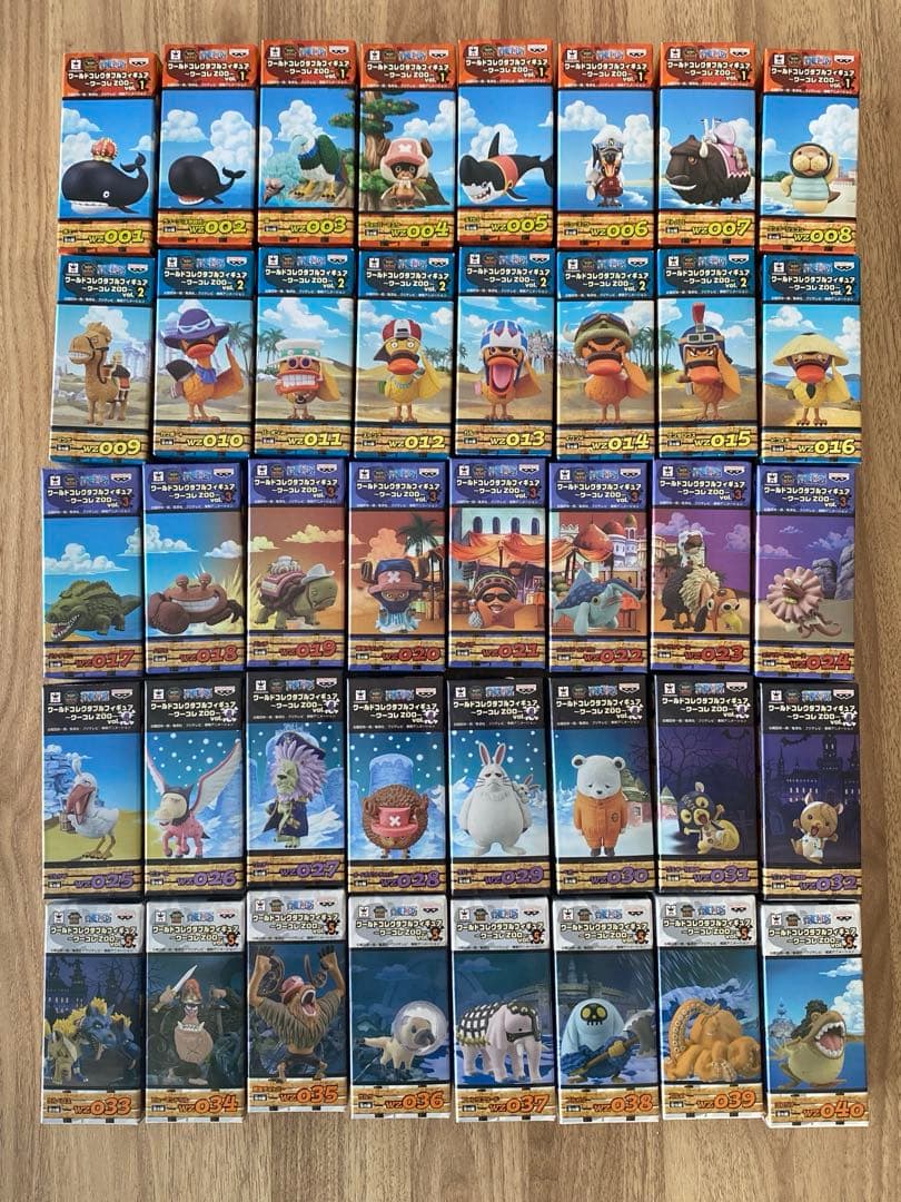 WCFワンピース -ワーコレZOO- vol.1〜vol.5コンプリート全40種