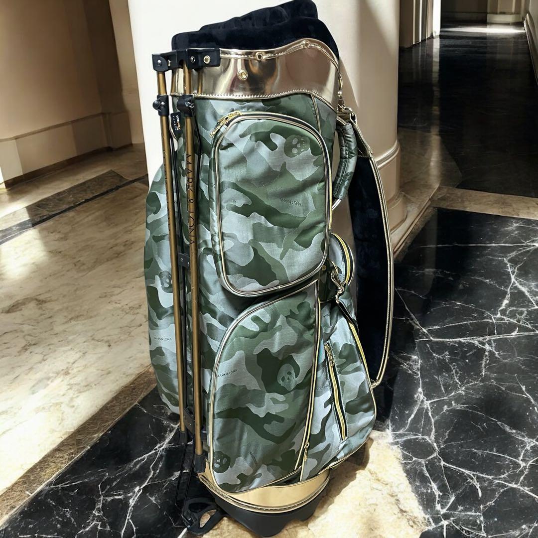 限定 MARK&LONA マーク アンド ロナ キャディバッグ 迷彩 美品