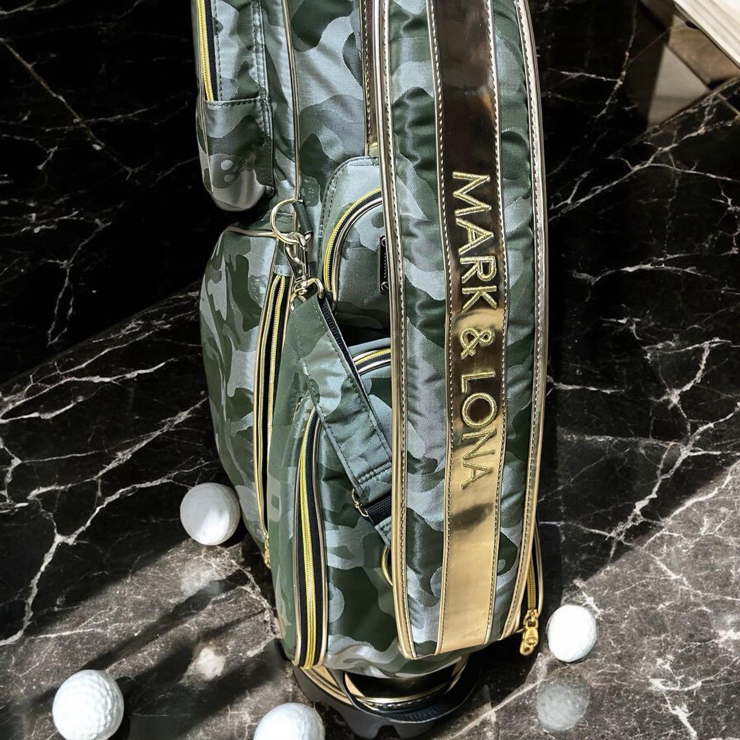限定 MARK&LONA マーク アンド ロナ キャディバッグ 迷彩 美品