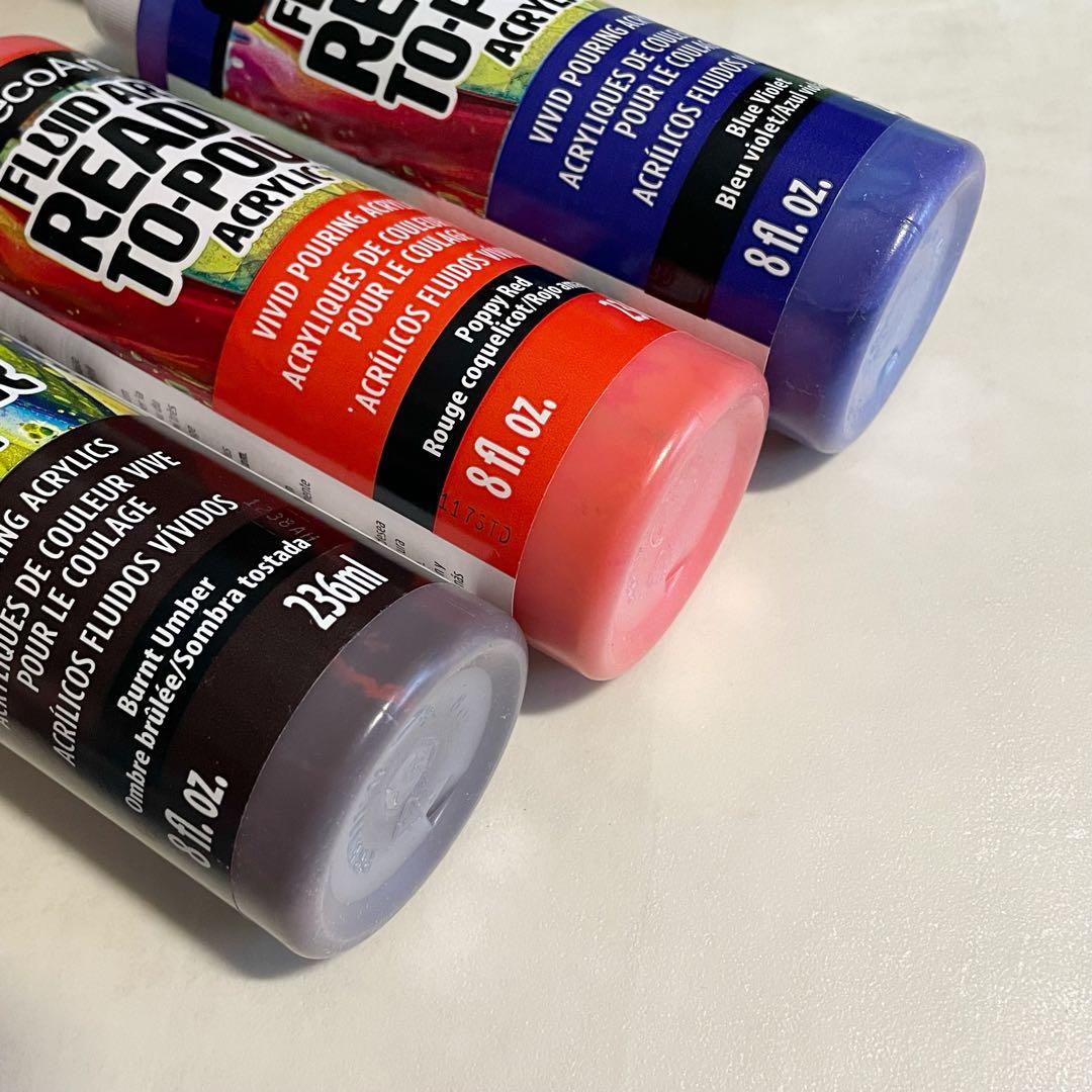 デコアート 236ml ポーリングアート フルイド たらし込み アクリル 絵の具