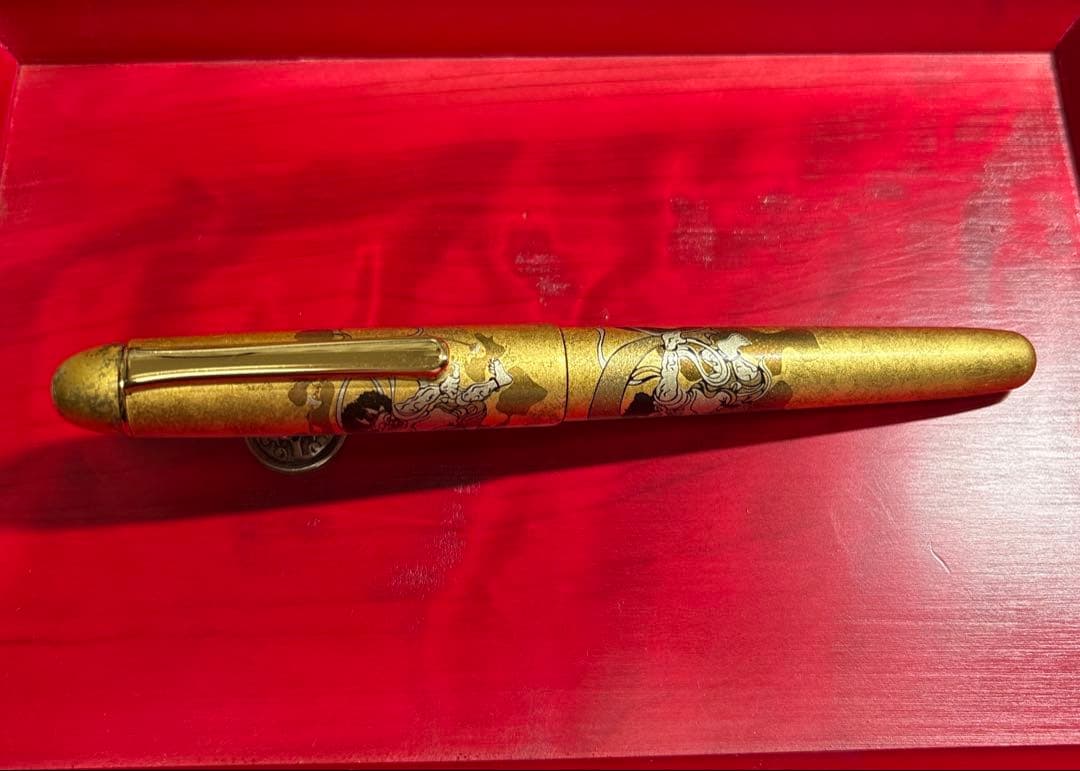 プラチナ万年筆　風神雷神