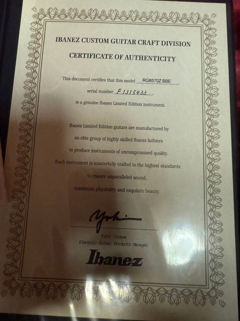 ギター Ibanez j.custom RG8570Z BBE