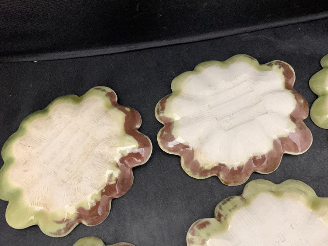 京　寳悦 作　花形皿　小皿　14枚　器　お花