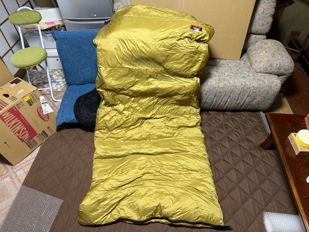 ナンガ オリジナル オーロラライト 封筒型 800DX COYOTE ブラック