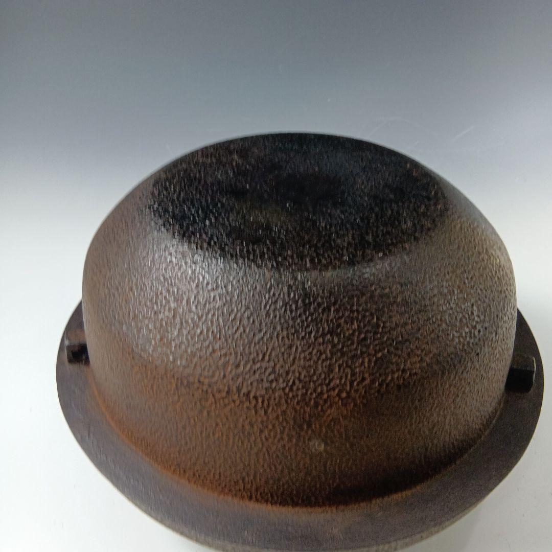 値下げ茶道具　菊池正直作　裏甲釜　共唐蓋　 共箱　美品