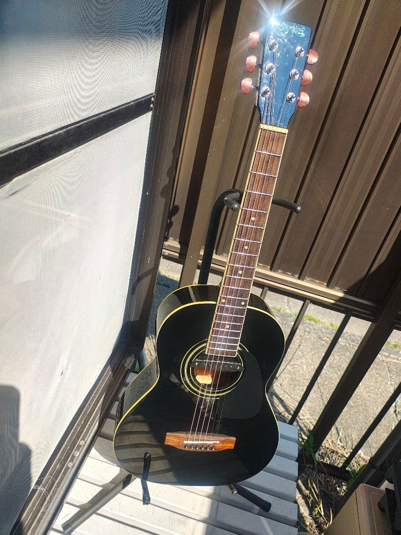 超美品 ニューヨーカー S.yairi YM-17/BK PU付エレアコ REN